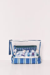 Women'secret Pack 3 trousses de toilette Snoopy &agrave; rayures imprim&eacute;