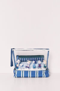 Women'secret Pack 3 trousses de toilette Snoopy &agrave; rayures