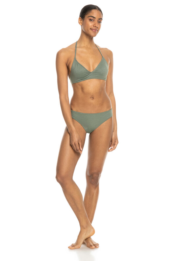Womensecret Women's triangle bikini set - Shiny Wave  Kaki