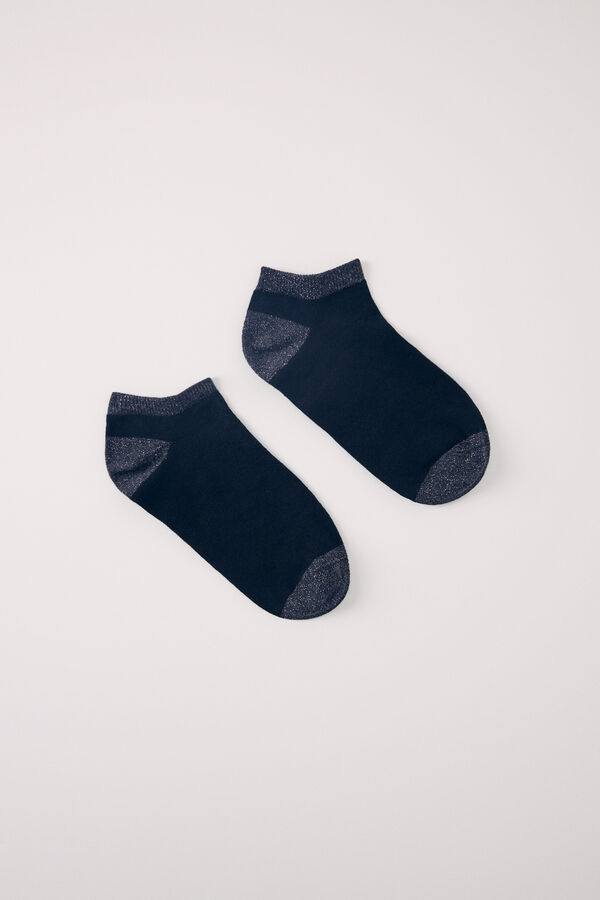 Womensecret Short black lurex socks black