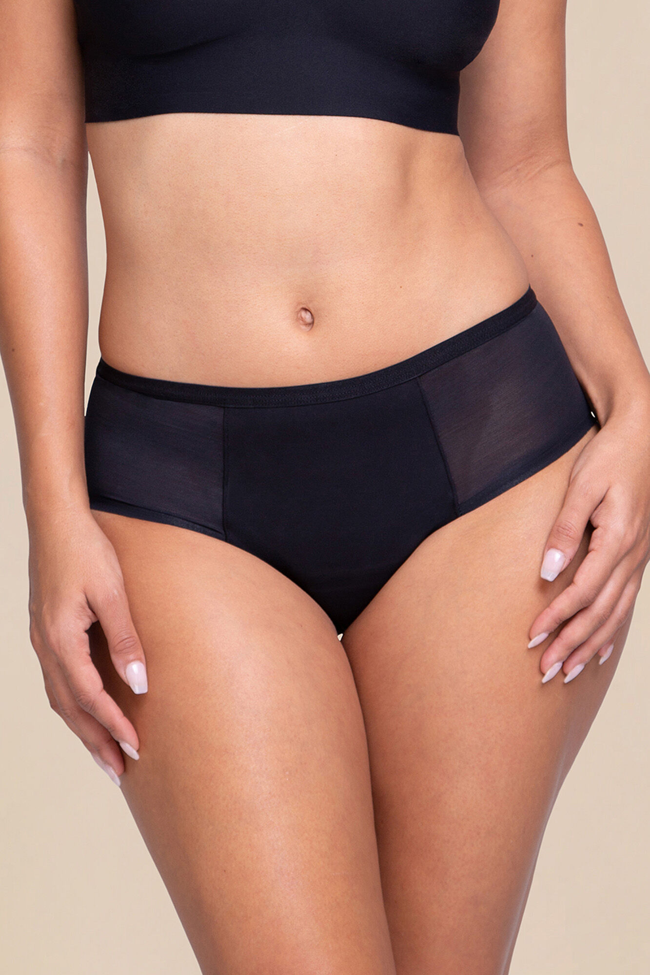 Proof Braga menstrual con malla negra &ndash; Absorci&oacute;n fuerte