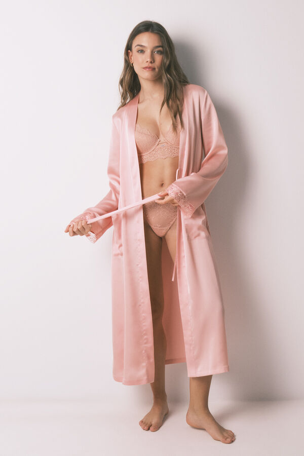 Women'secret GORGEOUS pink lace push-up bra pink