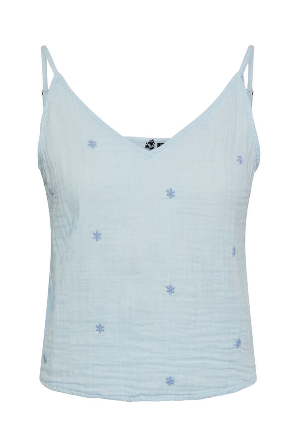 Womensecret Vest top with star motif blue