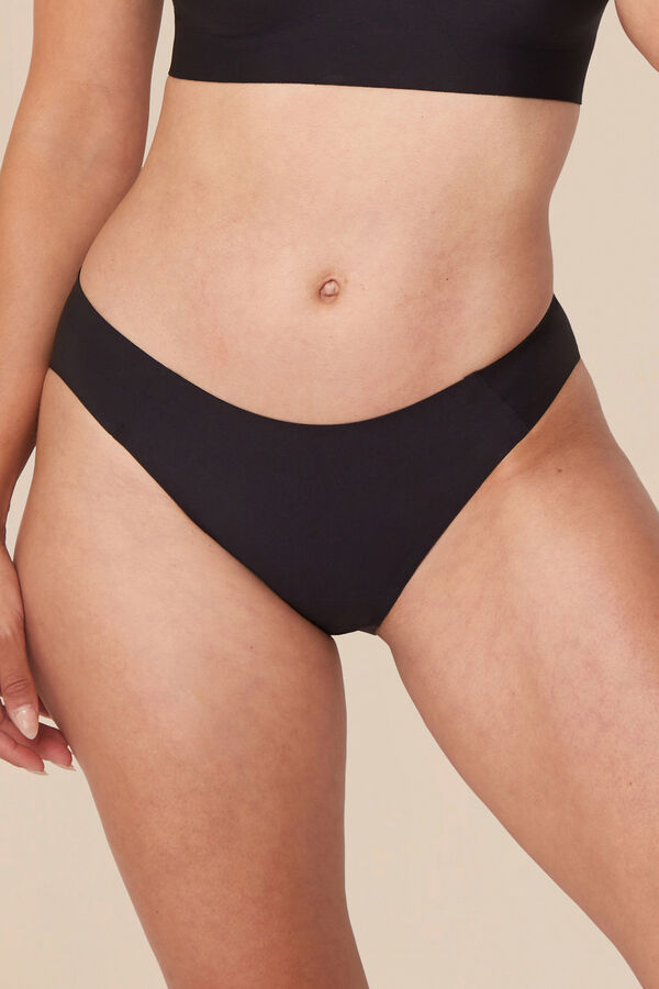 Womensecret Braga menstrual Everyday bikini negra – Absorción super ligera fekete