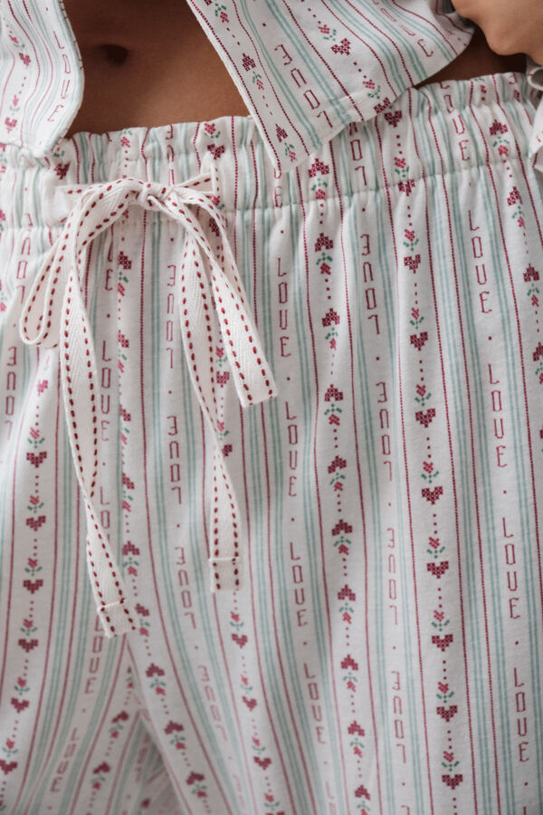 Women'secret Snoopy hearts classic pyjamas printed
