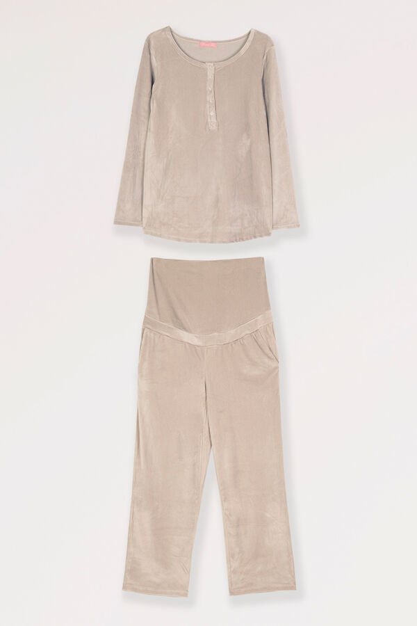 Womensecret Maternity velour pyjamas gris