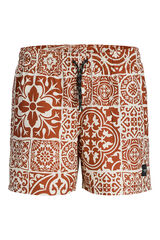 Jack & Jones Ba&ntilde;ador estampado rojo
