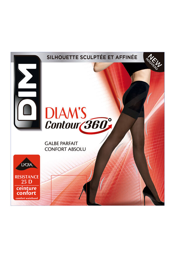 Womensecret Panty reductor Diam's Contour 25 deniers que moldea de pies a cintura  black