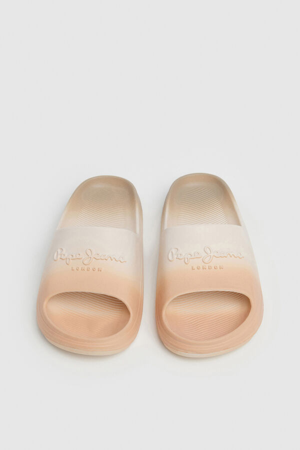 Pepe Jeans Sandalias de playa logo beige