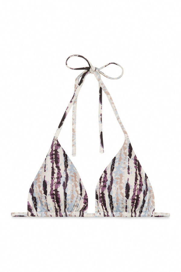 Women'secret Braon tie dye print trouglasti gornji deo bikinija Print