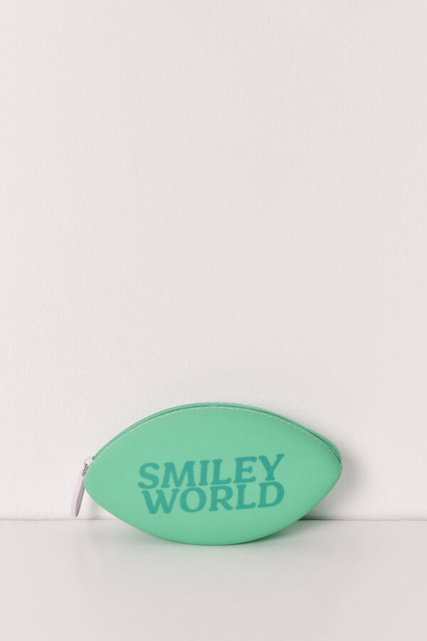Women'secret Zeleni silikonski novčanik SmileyWorld&reg; Zelena
