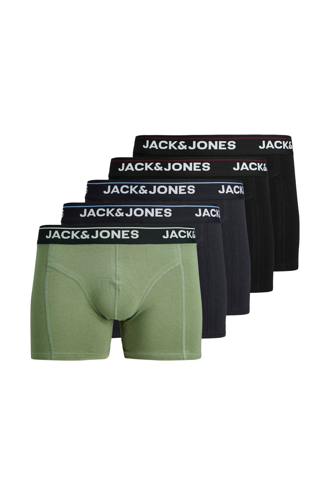 Jack & Jones Pack 5 boxer combinado em algod&atilde;o