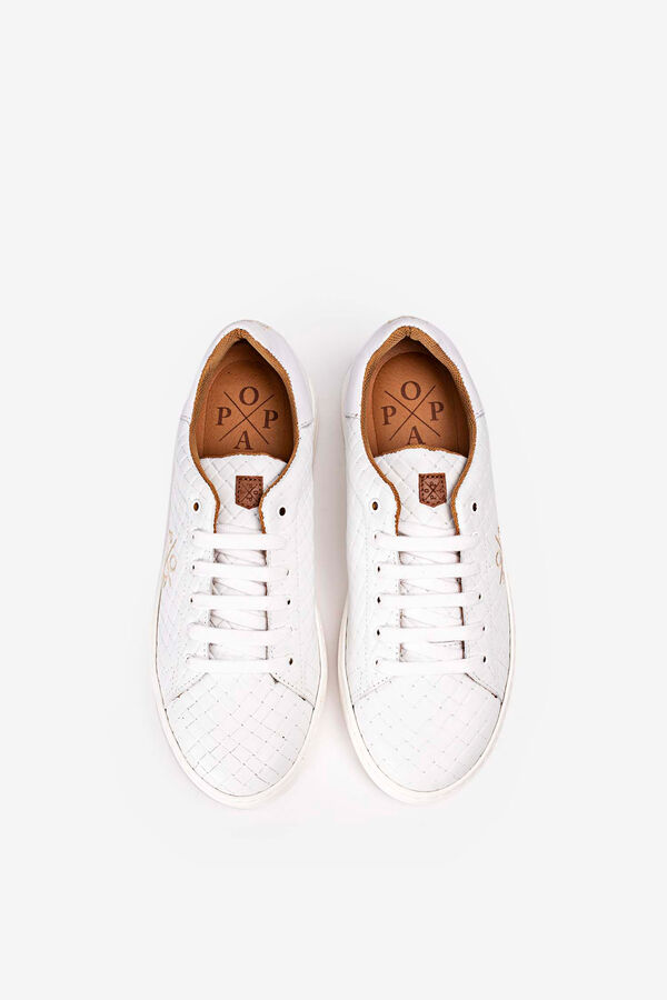 Womensecret Zapatilla sneaker Vicort trenzado blanco  fehér