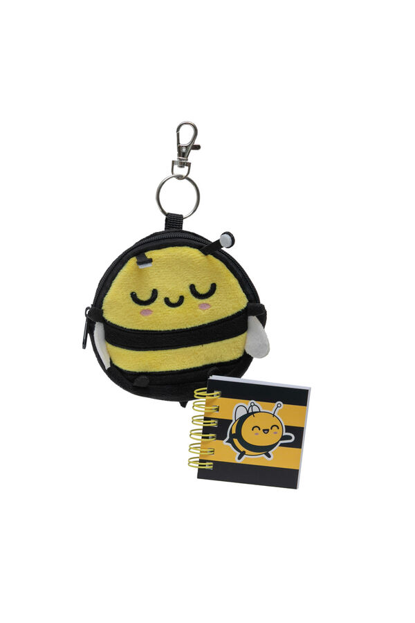 Mr. Wonderful Keyring  purse - Bee printed