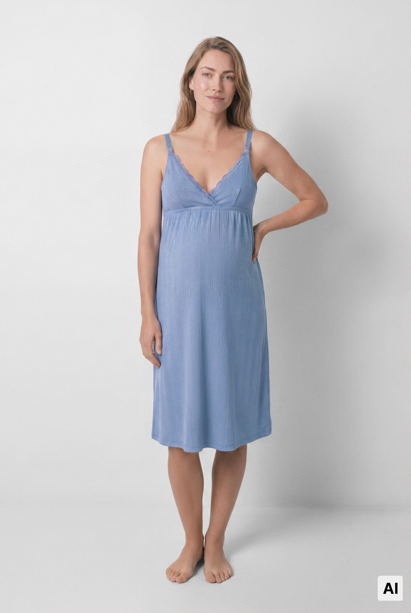 Women'secret Blue maternity breastfeeding vest top nightgown