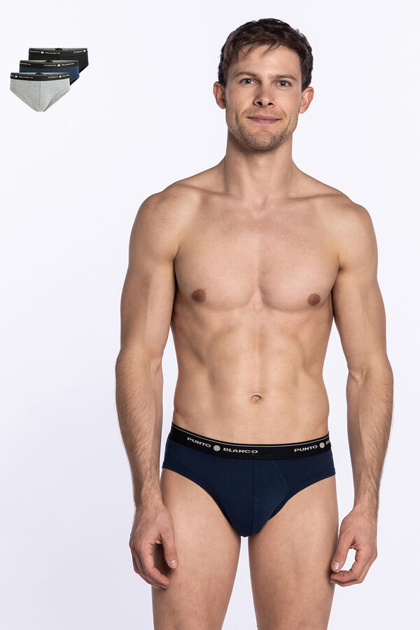 Punto Blanco Pack de 3 slips algod&oacute;n estampado