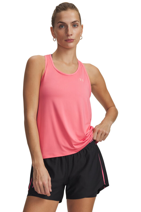 Under Armour Camiseta de tirantes t&eacute;cnica rosa