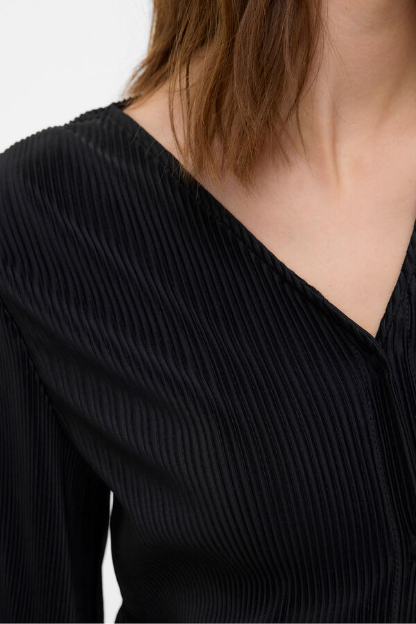 Mamalicious Top de maternity e amamentação de manga comprida  preto