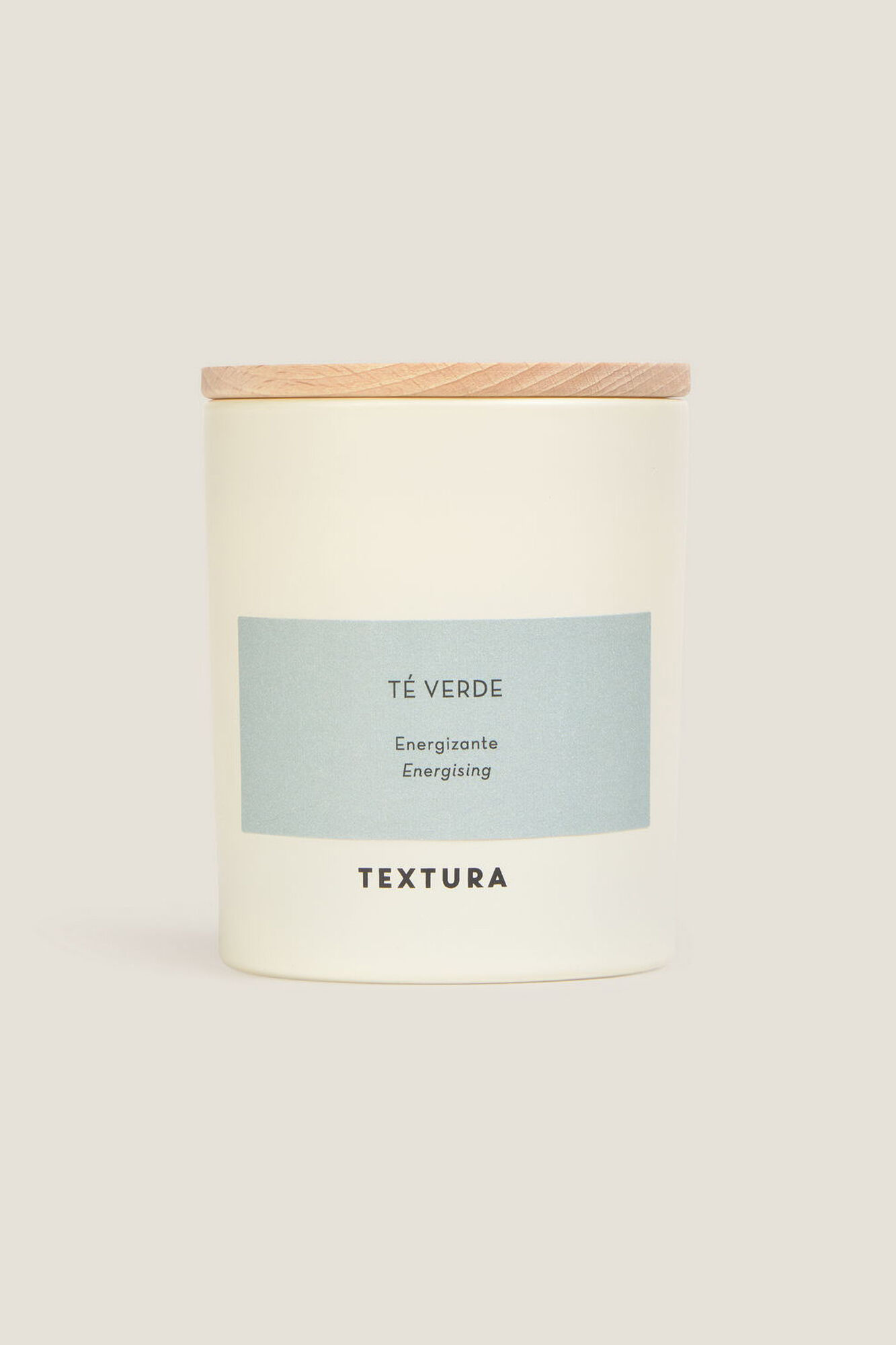 Textura Vela perfumada de ch&aacute; verde