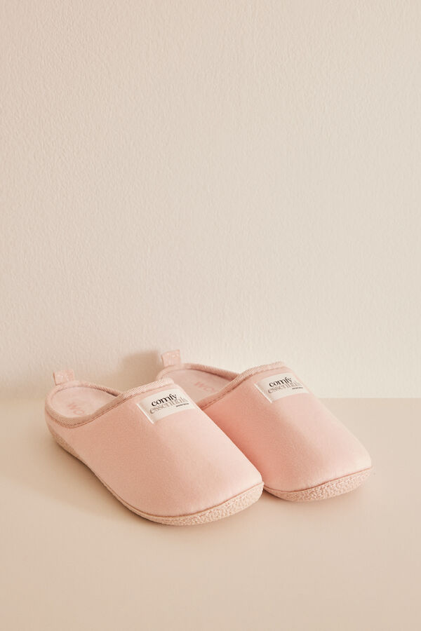 Womensecret Pink slippers with removable insoles pink