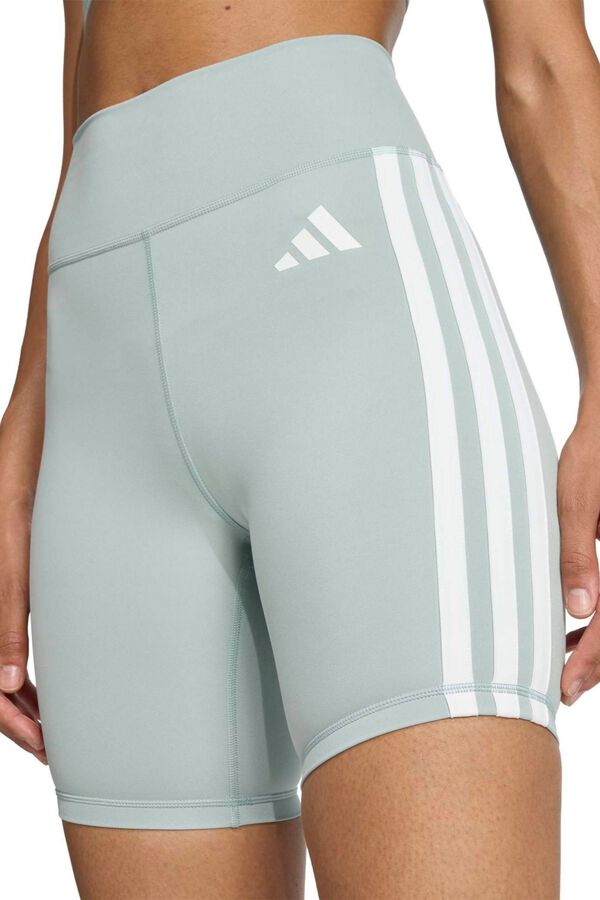 Adidas Mallas cortas Optime 3 bandas verde