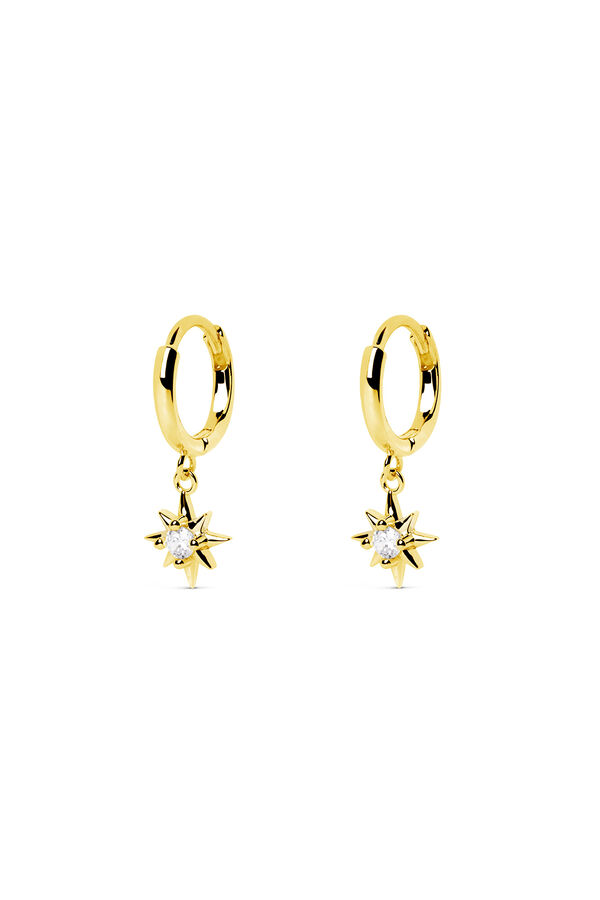 Womensecret Gold Polar Star Earrings rávasalt mintás