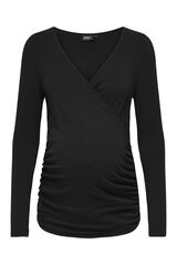 Womensecret Long-sleeved maternity top black