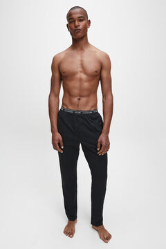 Womensecret Pantalón de algodón con cinturilla elástica de Calvin Klein negro