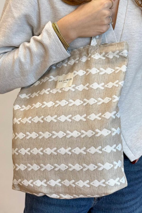 De La Mur Bolsa Peque&ntilde;a Cremallera Pesc beige