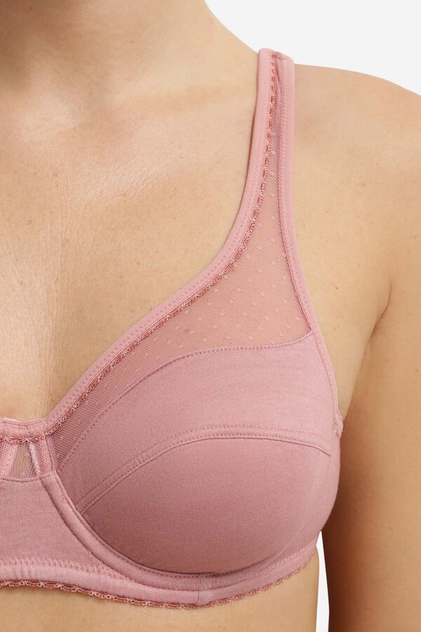 DIM Generous underwired full cup bra rose