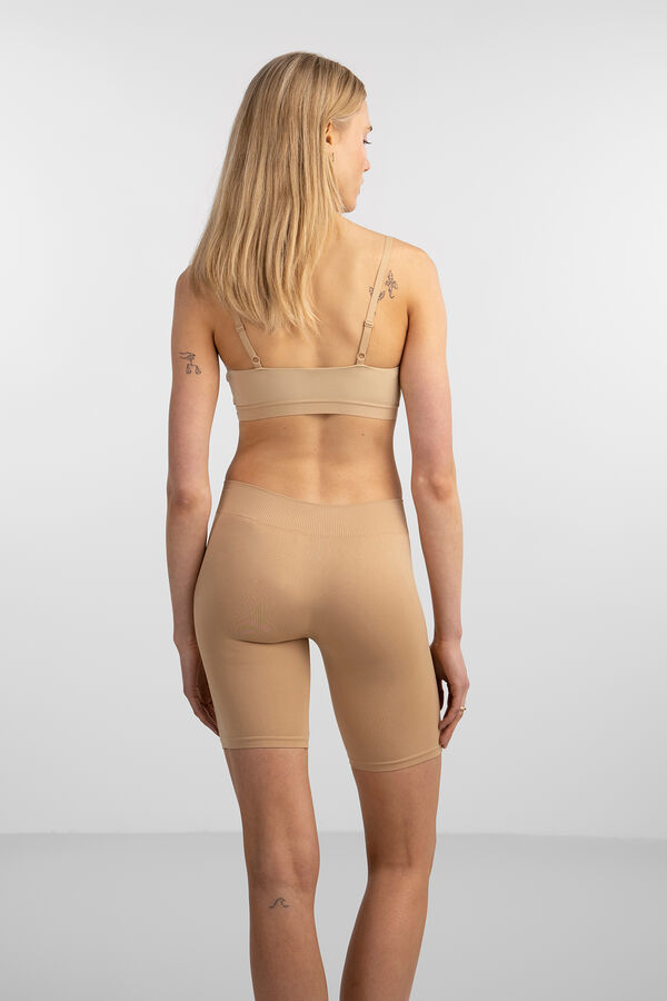 Pieces Leggings b&aacute;sicos nude