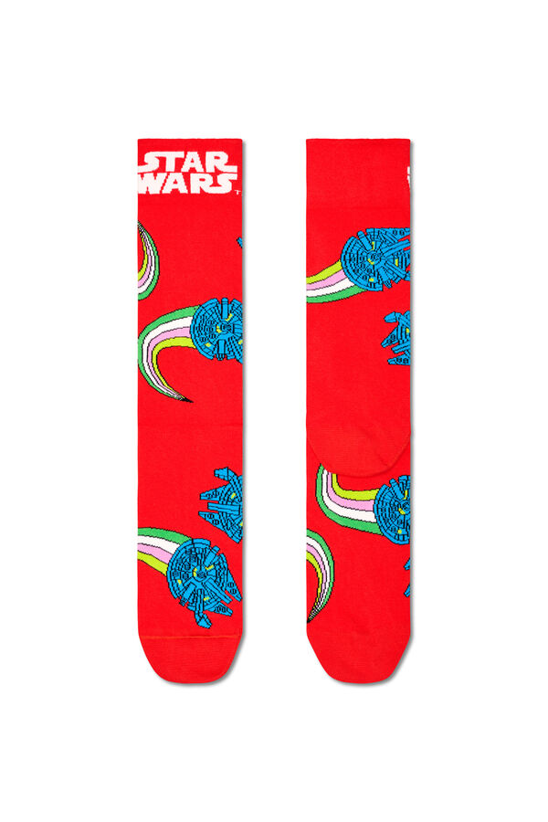 Happy Socks Star Wars Millennium Falcon Socks red