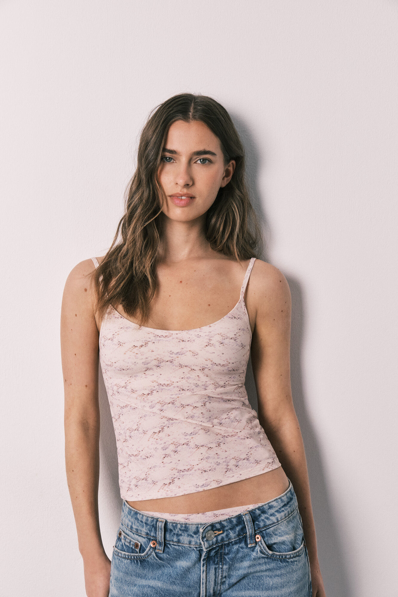 Women'secret Camiseta copa fija interior estampado serpiente