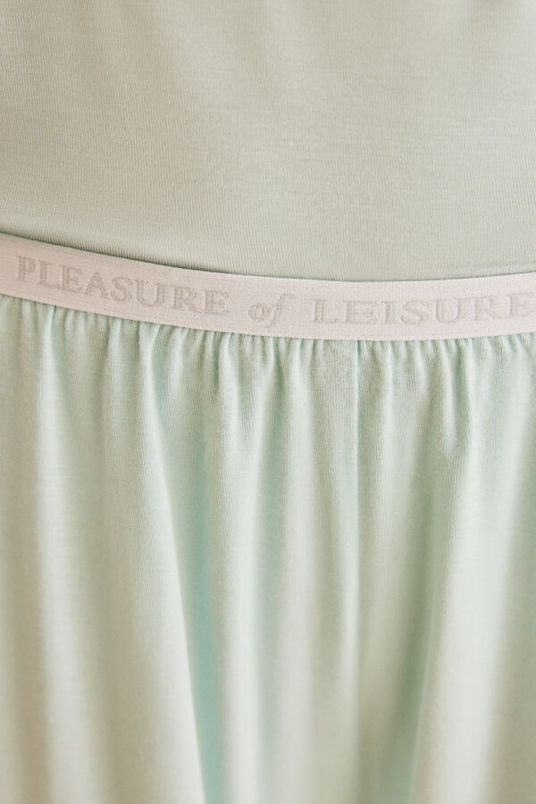 Womensecret Green ECOVERO™ short vest pyjamas Zelena