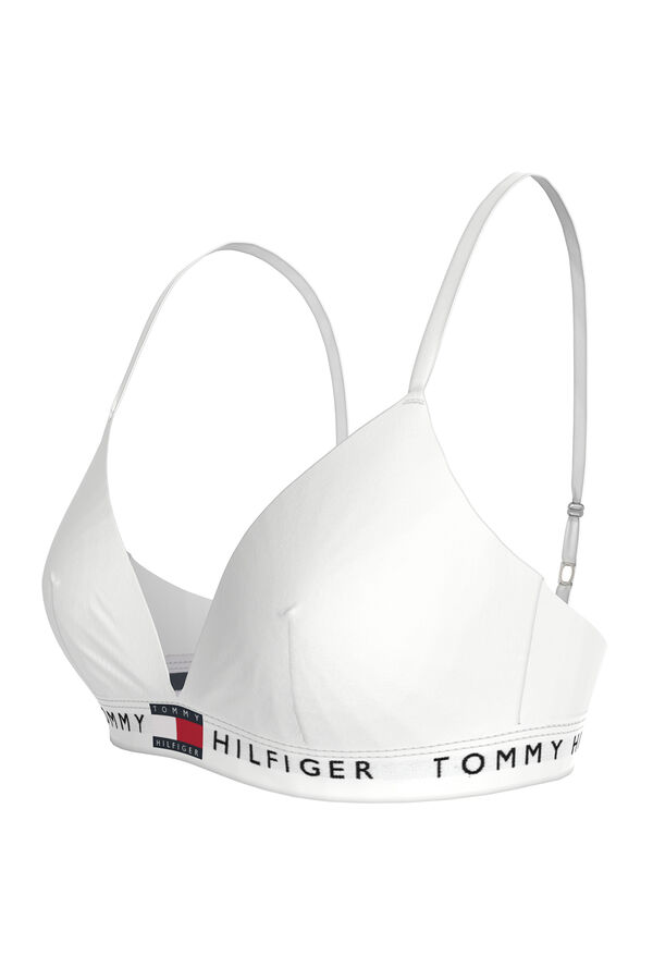 Tommy Jeans non-wired sports bra white