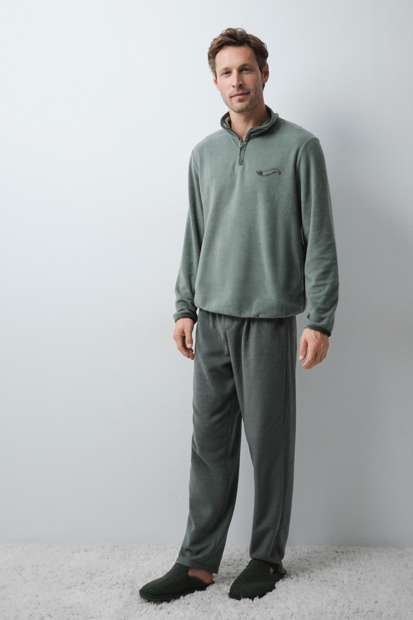 Women'secret Men's fleece long pyjamas