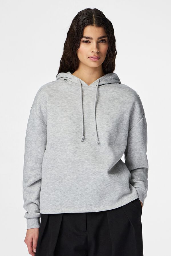 Pieces Hooded sweatshirt grey