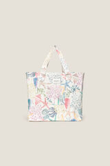 Textura Strandkorb in Bast -Optik Blau