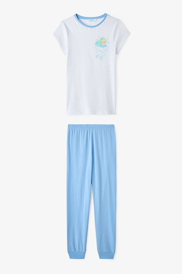 Penti Pack 2 pijamas infantiles rayas espaciales azul