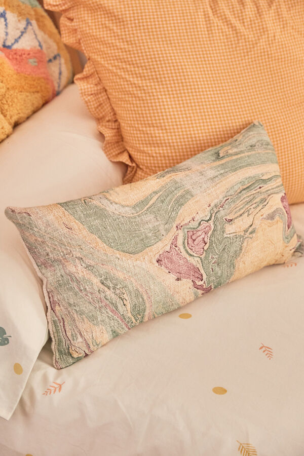Womensecret Marmo green marbled cushion cover green