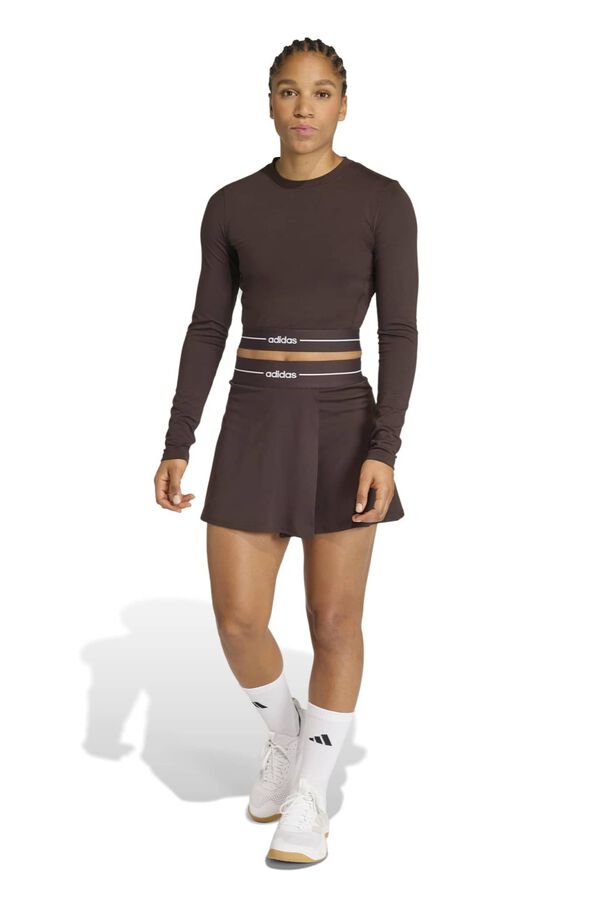 Adidas Falda malla interior Hyperglam marr&oacute;n