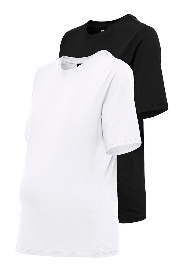 Only Maternity Pack de 2 camisetas maternity negro