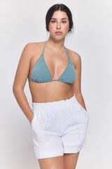 Pieces Cal&ccedil;as curtas branco