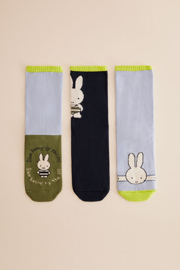Womensecret 3er-Pack lange Socken Baumwolle Miffy mit Print