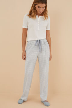 Womensecret Long checked trousers  printed