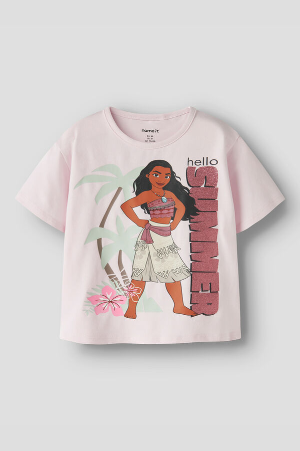 Name it Short sleeve girl's T-shirt VAIANA pink