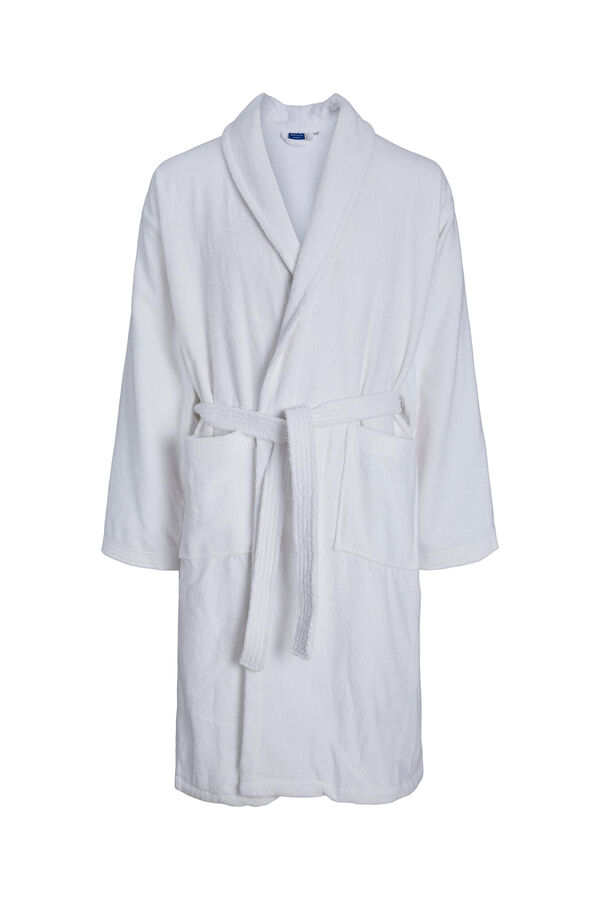 Womensecret Cotton bathrobe blanc