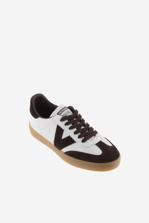 Victoria Zapatillas de efecto piel marr&oacute;n