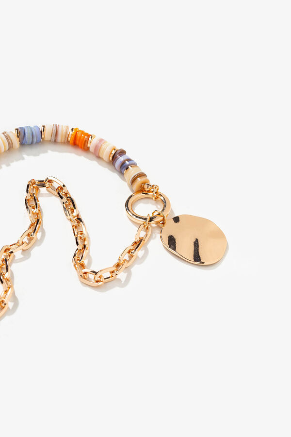 Vilanova Beaded necklace in contrast mother of pearl r&aacute;vasalt mint&aacute;s