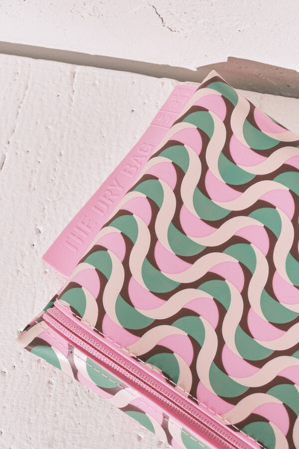 Women'secret Waterproof geometric print swimwear bag printed